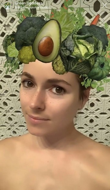 Instagramová maska ​​avokáda a brokolice