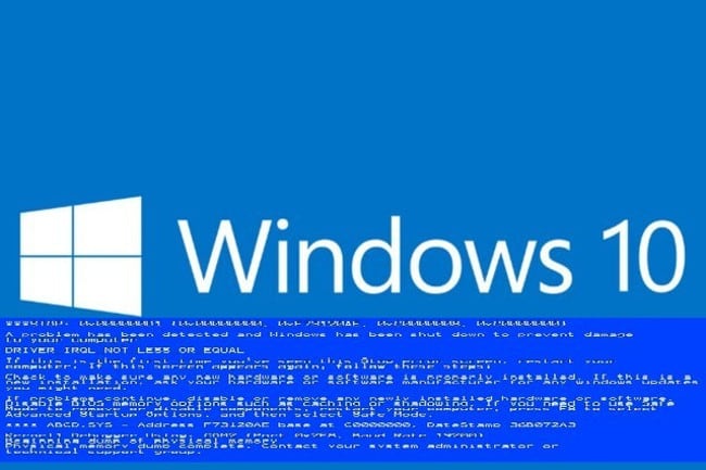 Kritická chyba systému Windows 10