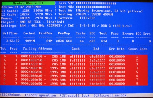 Kontrola RAM pomocí MemTest86 Utility