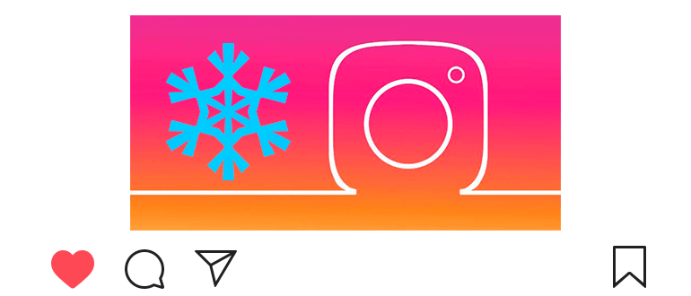 Jak si udělat sníh na Instagramu