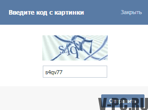 kód z obrázku VKontakte