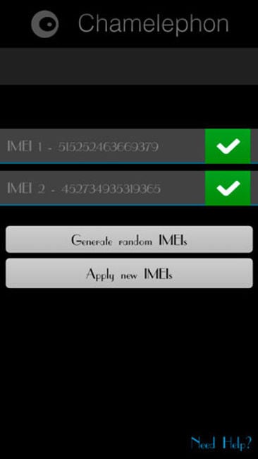 Chamelephon - program pro změnu IMEI na Androidu