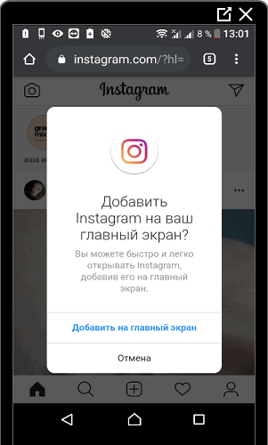 Přidat Instagram na domovskou obrazovku